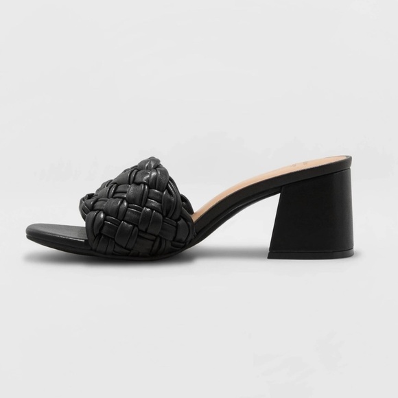 WOMEN'S DOROTHY SLIDE HEELS - A NEW DAY BLACK - Picture 4 of 5